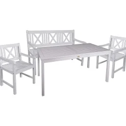 mutoni pleasure Garten Essgruppe Malmo Eukalyptus Weiss (4-Tlg)><noscript><img width=