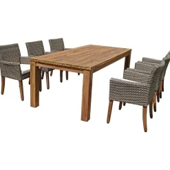 mutoni pleasure Garten Essgruppe Pala Akazie Natur (7-Tlg)><noscript><img width=