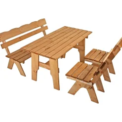 mutoni pleasure Garten Essgruppe Schwarzwald Kiefer Natur (4-Tlg)> Garten Essgruppen