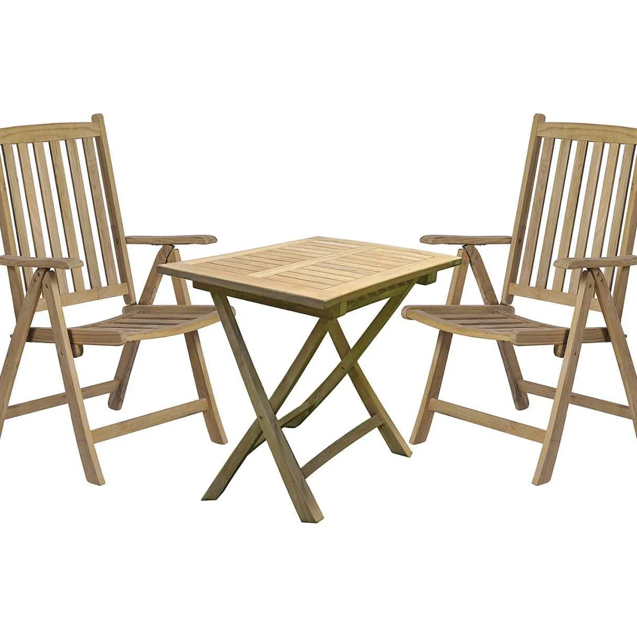 mutoni pleasure Garten Essgruppe Solo I Teak Natur (3-Tlg)> Garten Essgruppen