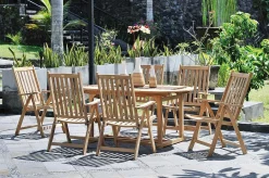 mutoni pleasure Garten Essgruppe Solo I Teak Natur (5-Tlg)><noscript><img width=