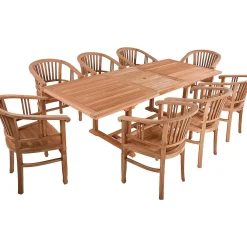 mutoni pleasure Garten Essgruppe Solo Ix Teak Natur (7-Tlg)><noscript><img width=