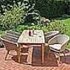mutoni pleasure Garten Essgruppe Visalia Akazie Natur Grau (5-Tlg)> Garten Essgruppen