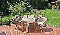 mutoni pleasure Garten Essgruppe Visalia Akazie Natur Grau (5-Tlg)> Garten Essgruppen