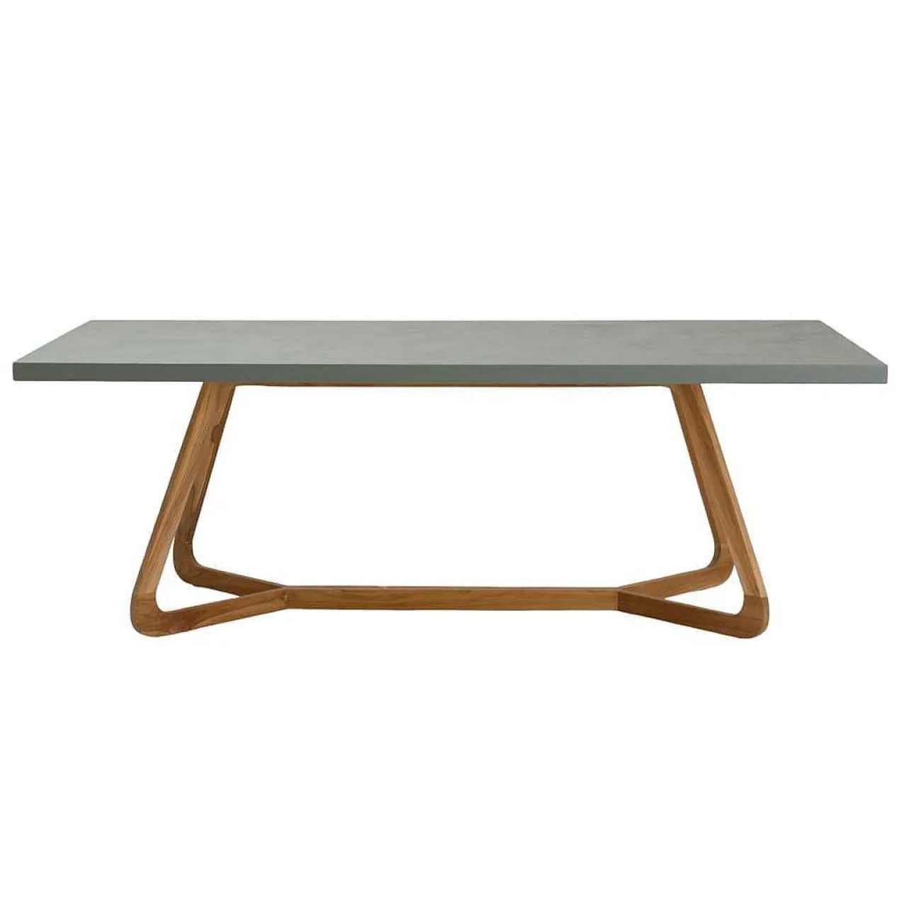 mutoni ethnic Garten Esstisch Corinto Teak Mikrozement 210X100> Garten Esstische