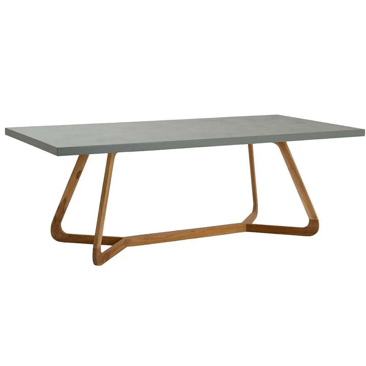 mutoni ethnic Garten Esstisch Corinto Teak Mikrozement 210X100> Garten Esstische