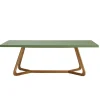 mutoni ethnic Garten Esstisch Corinto Teak Mikrozement 180X90> Garten Esstische