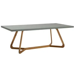 mutoni ethnic Garten Esstisch Corinto Teak Mikrozement 180X90><noscript><img width=