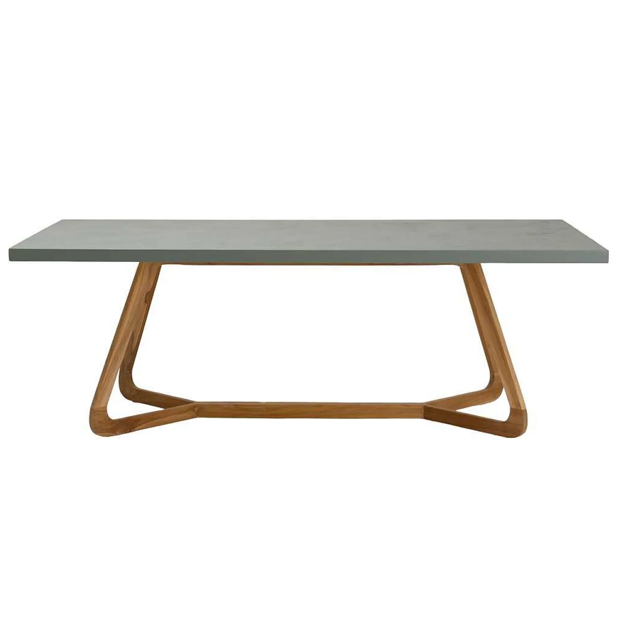 mutoni ethnic Garten Esstisch Corinto Teak Mikrozement 180X90> Garten Esstische