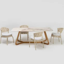 mutoni ethnic Garten Esstisch Corinto Teak Keramik 240X110><noscript><img width=