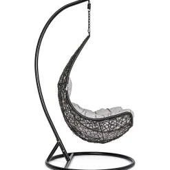 mutoni lifestyle Garten Hängesessel Amirantes Mit Kissen Schwarz> Hängesessel Und Hängeschaukel