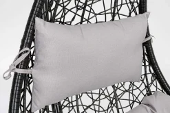mutoni lifestyle Garten Hängesessel Amirantes Mit Kissen Schwarz><noscript><img width=