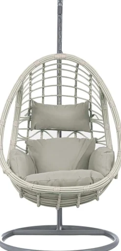 mutoni lifestyle Garten Hängesessel Caracas Mit Kissen Grau> Hängesessel Und Hängeschaukel