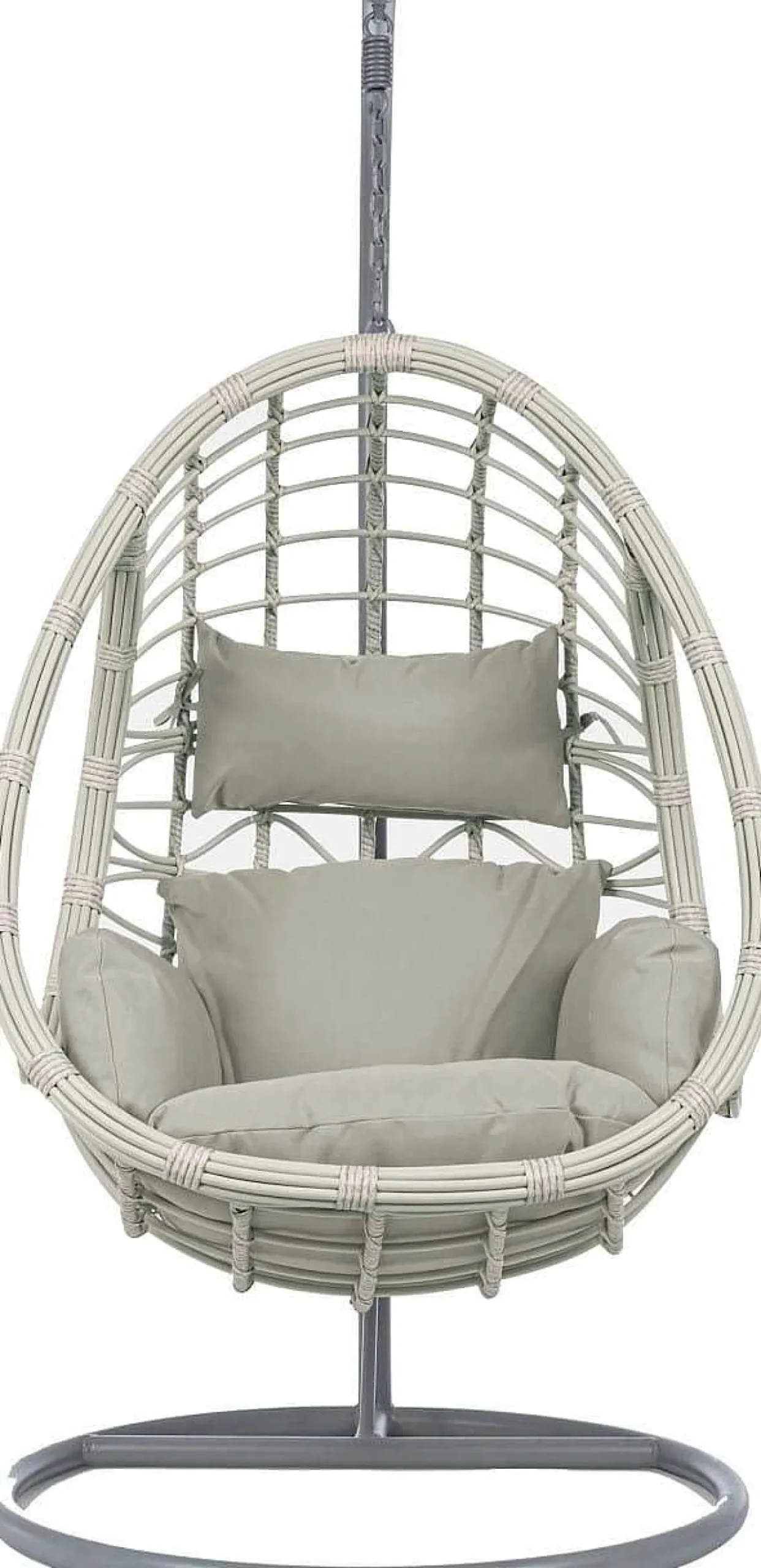 mutoni lifestyle Garten Hängesessel Caracas Mit Kissen Grau> Hängesessel Und Hängeschaukel