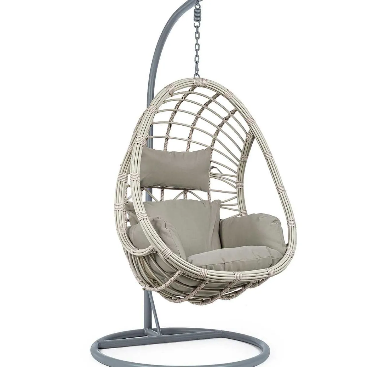 mutoni lifestyle Garten Hängesessel Caracas Mit Kissen Grau> Hängesessel Und Hängeschaukel