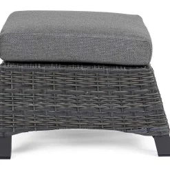 mutoni lifestyle Garten Hocker Britton Mit Kissen Anthrazit> Gartenhocker