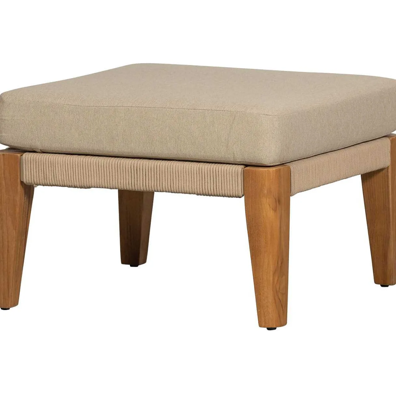 mutoni living Garten Hocker San Remo Teak Sand> Gartenhocker