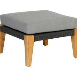 mutoni living Garten Hocker San Remo Teak Grau> Gartenhocker