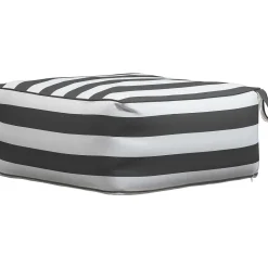 mutoni living Garten Hocker Sit Aufblasbar Schwarz/Weiss Gestreift> Gartenhocker