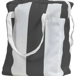 mutoni living Garten Hocker Sit Aufblasbar Schwarz/Weiss Gestreift><noscript><img width=