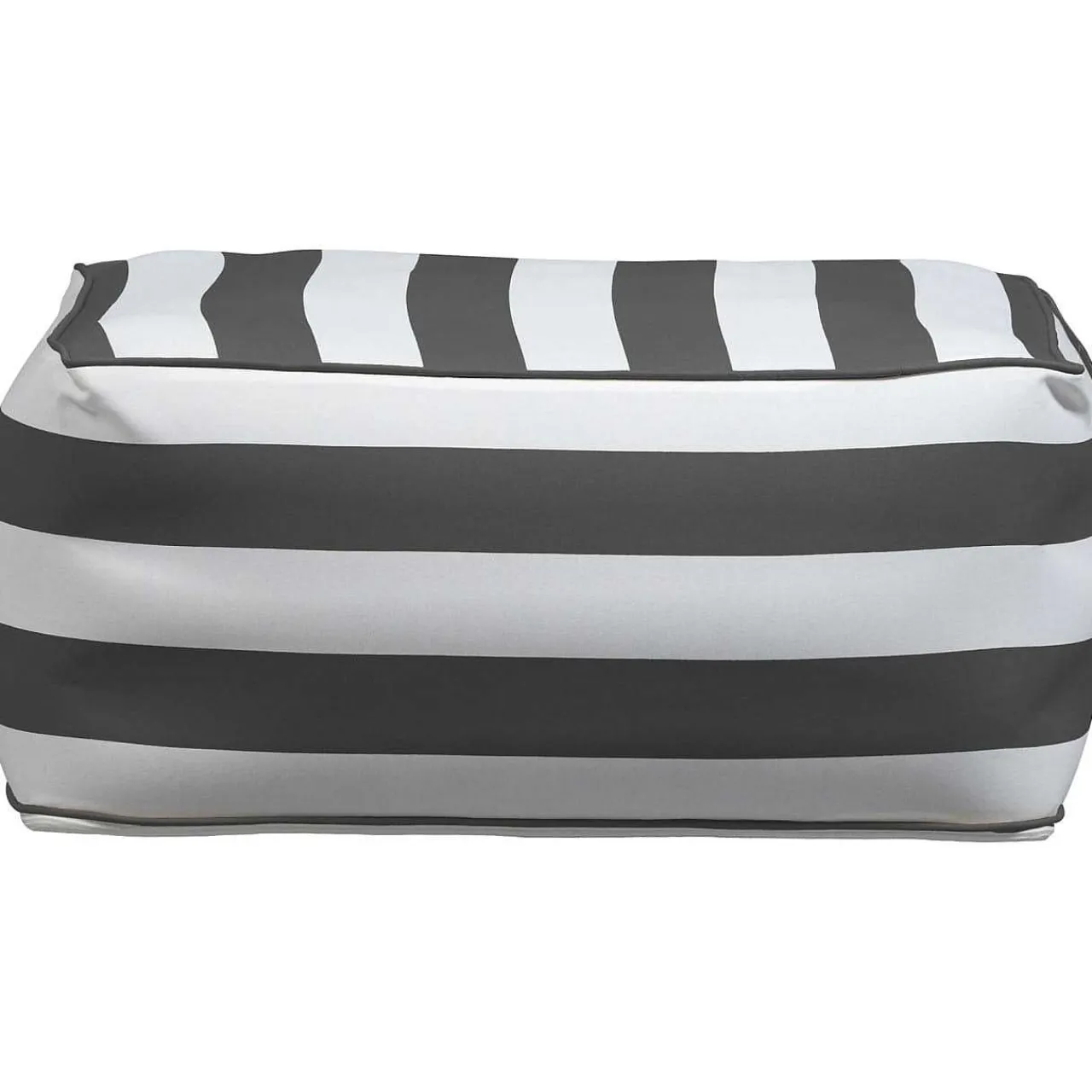 mutoni living Garten Hocker Sit Aufblasbar Schwarz/Weiss Gestreift> Gartenhocker