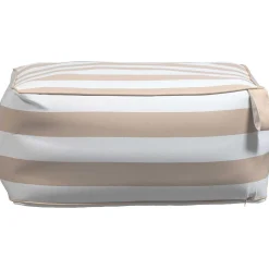 mutoni living Garten Hocker Sit Aufblasbar Sand/Weiss Gestreift> Gartenhocker