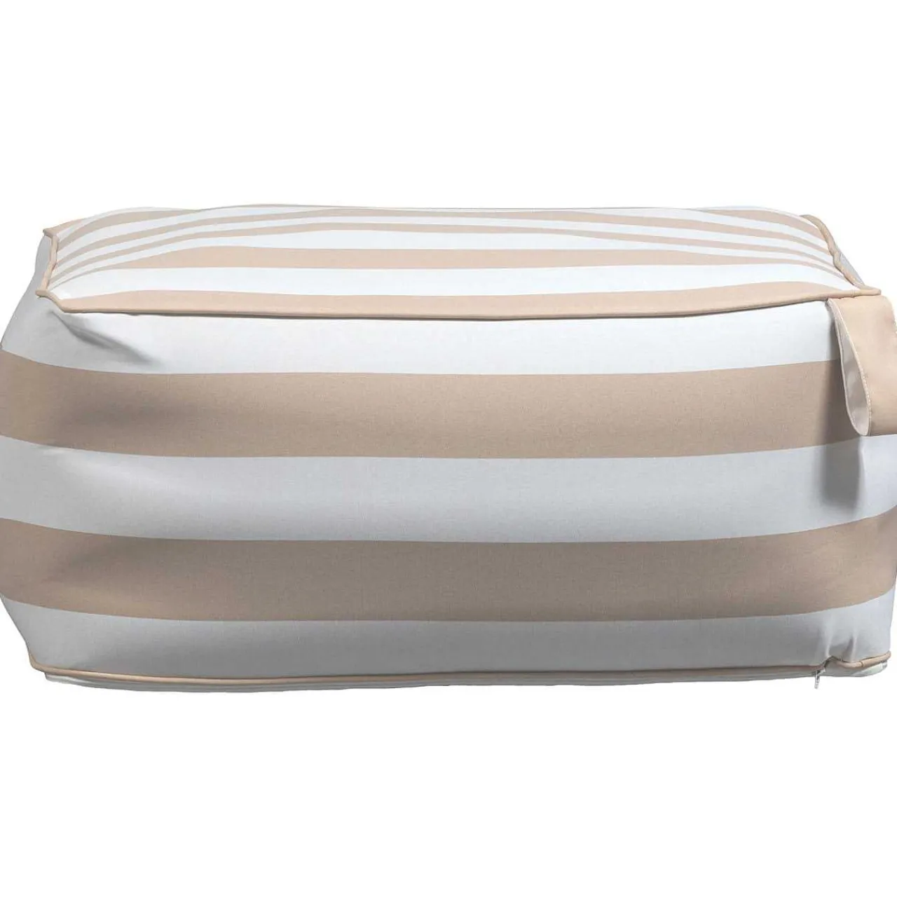 mutoni living Garten Hocker Sit Aufblasbar Sand/Weiss Gestreift> Gartenhocker