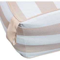 mutoni living Garten Hocker Sit Aufblasbar Sand/Weiss Gestreift><noscript><img width=
