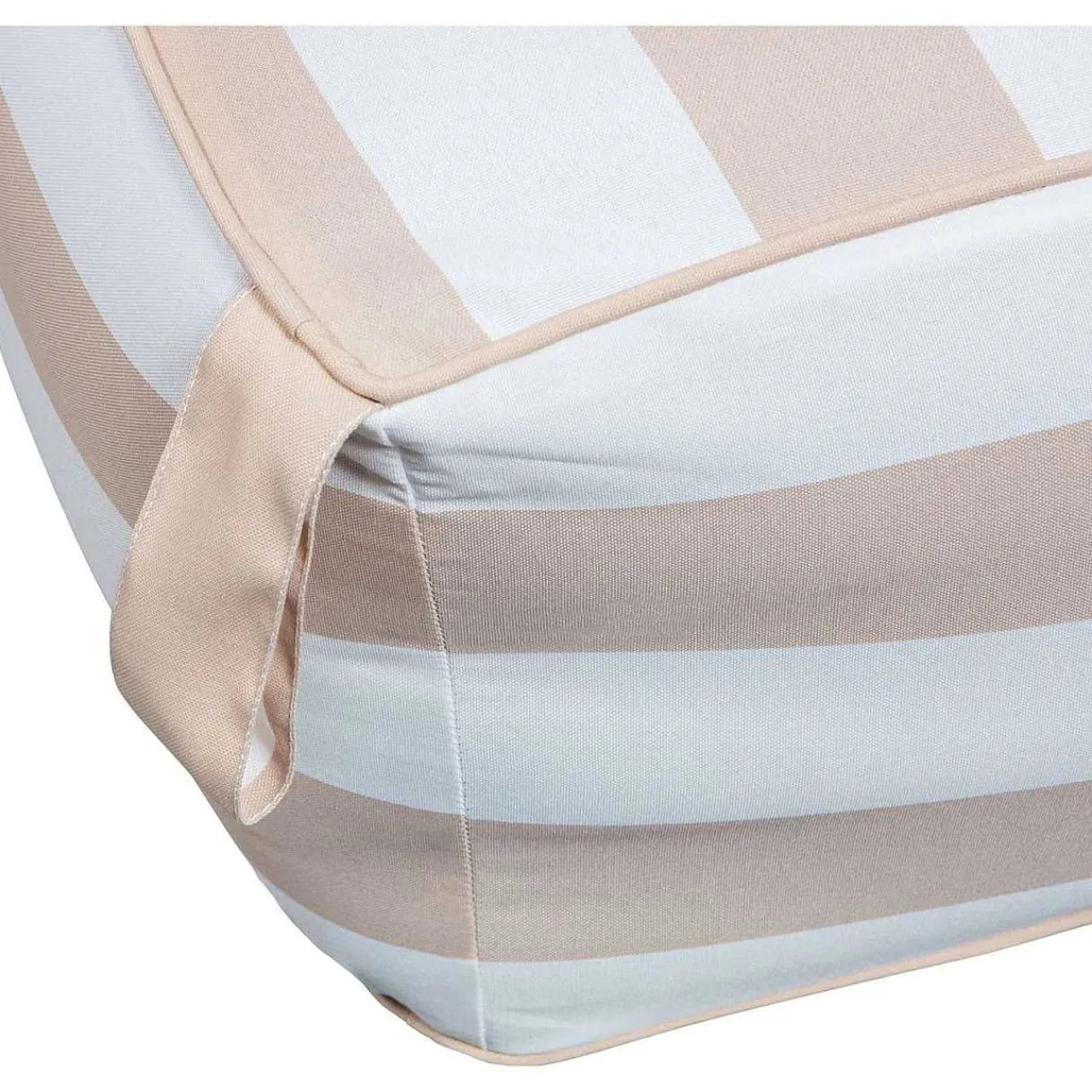 mutoni living Garten Hocker Sit Aufblasbar Sand/Weiss Gestreift> Gartenhocker