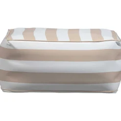 mutoni living Garten Hocker Sit Aufblasbar Sand/Weiss Gestreift><noscript><img width=