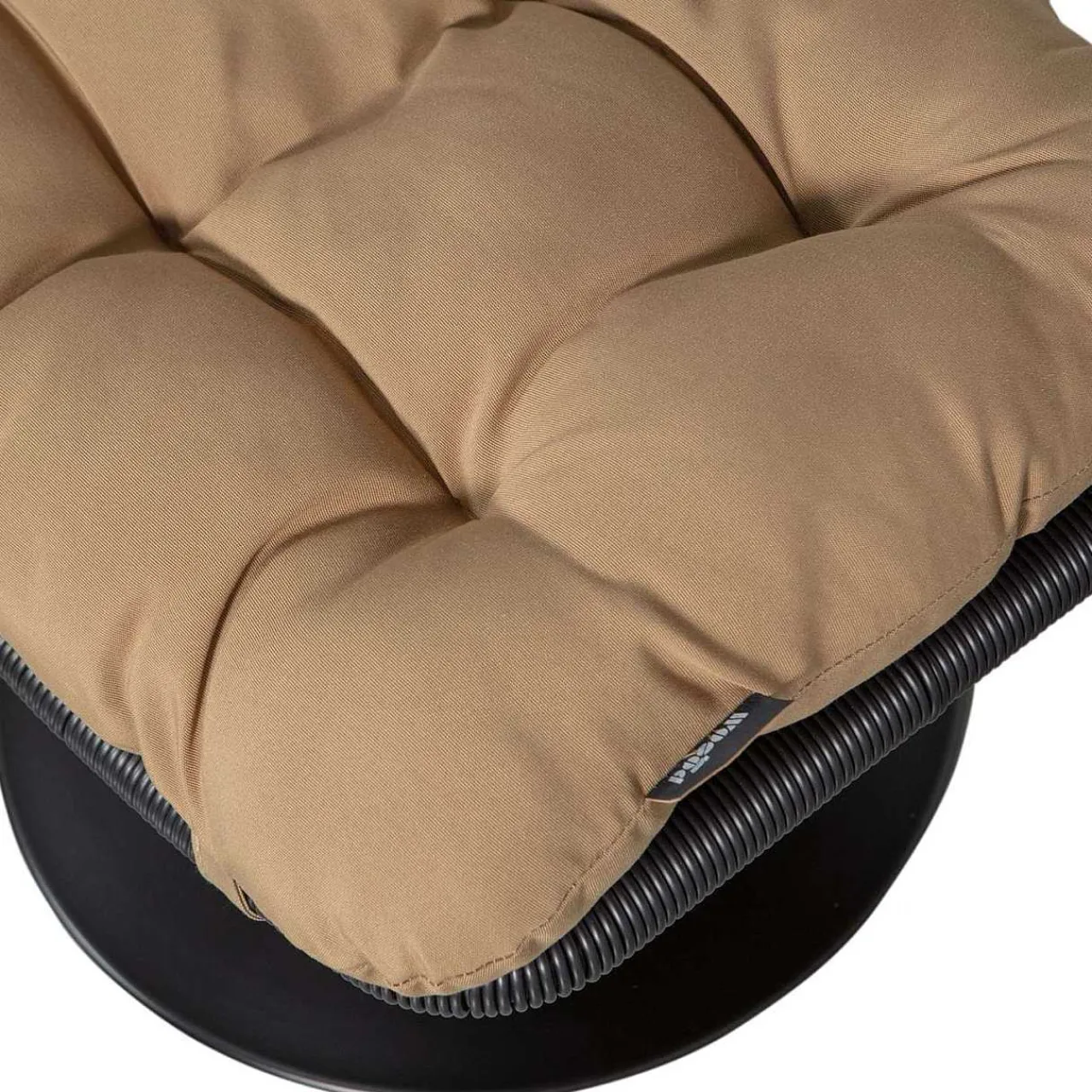 mutoni living Garten Hocker Vive Polyrattan Hellbraun> Gartenhocker