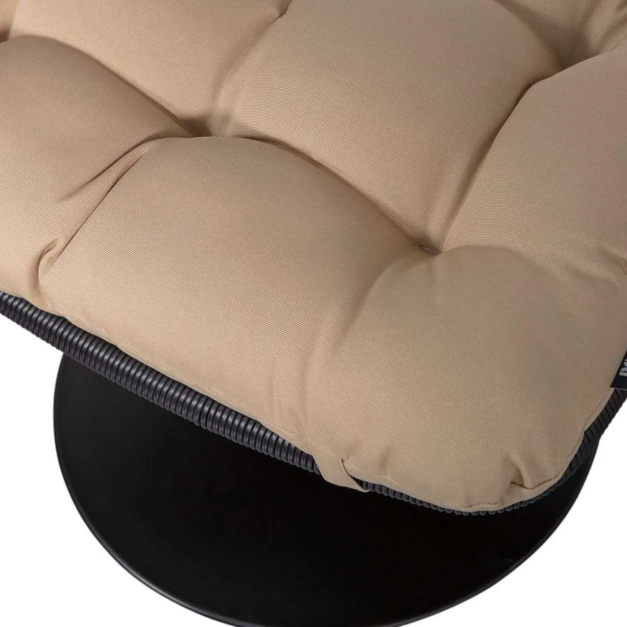 mutoni living Garten Hocker Vive Polyrattan Sand> Gartenhocker