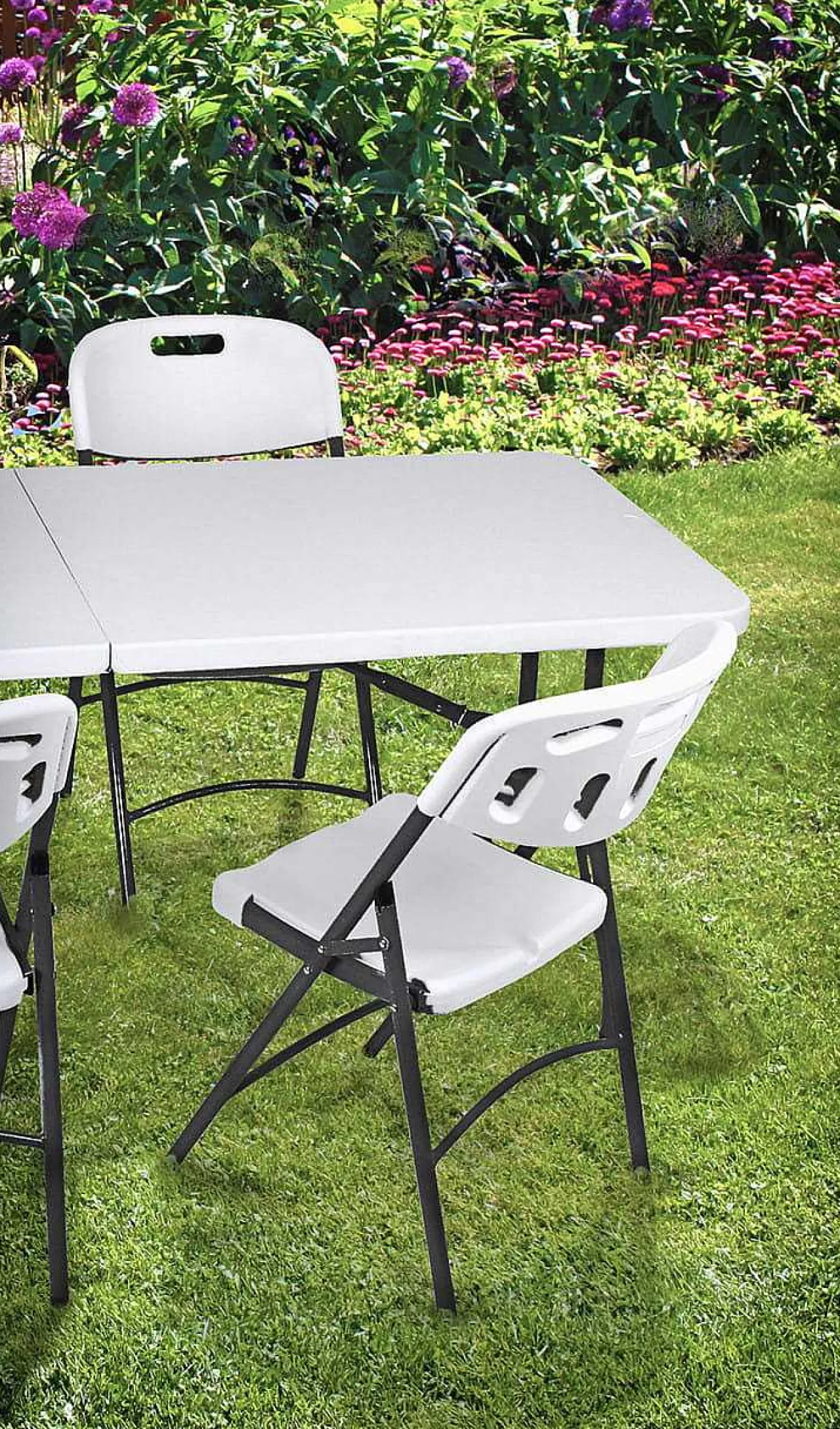 mutoni pleasure Garten Klappstuhl Mufaro Weiss (2-Er Set)> Klappstühle