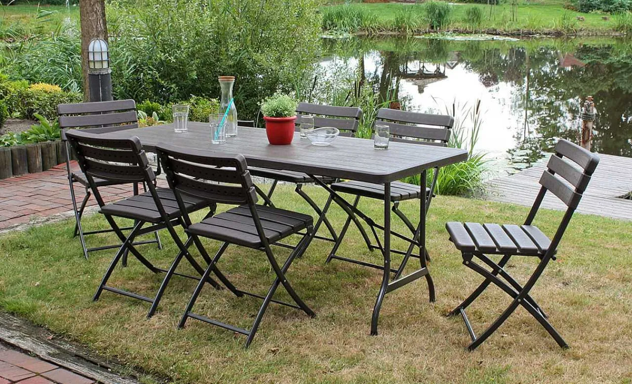 mutoni pleasure Garten Klapptisch Tabora Braun> Garten Klapptische