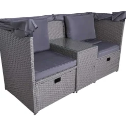 mutoni pleasure Garten Liegeinsel Saint-Tropez Grau><noscript><img width=