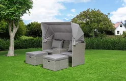 mutoni pleasure Garten Liegeinsel Saint-Tropez Grau><noscript><img width=