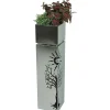 mutoni pleasure Garten Pflanzsaule Buche Edelstahl Silber> Gartendeko