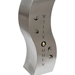 mutoni pleasure Garten Pflanzsaule Schwalbe Edelstahl Silber> Gartendeko