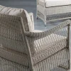 mutoni ethnic Garten Sessel Camille Polyrattan Bianco Wash> Gartensessel
