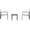 mutoni lifestyle Garten Sitzgruppe Auri Anthrazit (3-Teilig)> Balkon-Sets