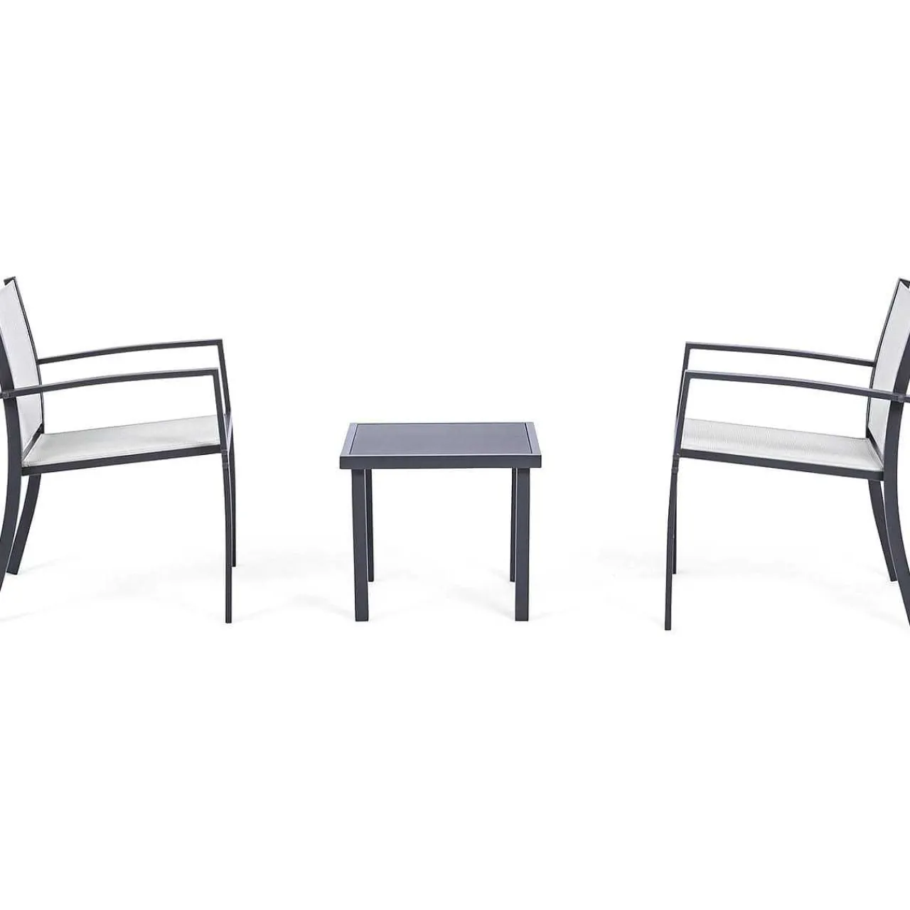 mutoni lifestyle Garten Sitzgruppe Auri Anthrazit (3-Teilig)> Balkon-Sets