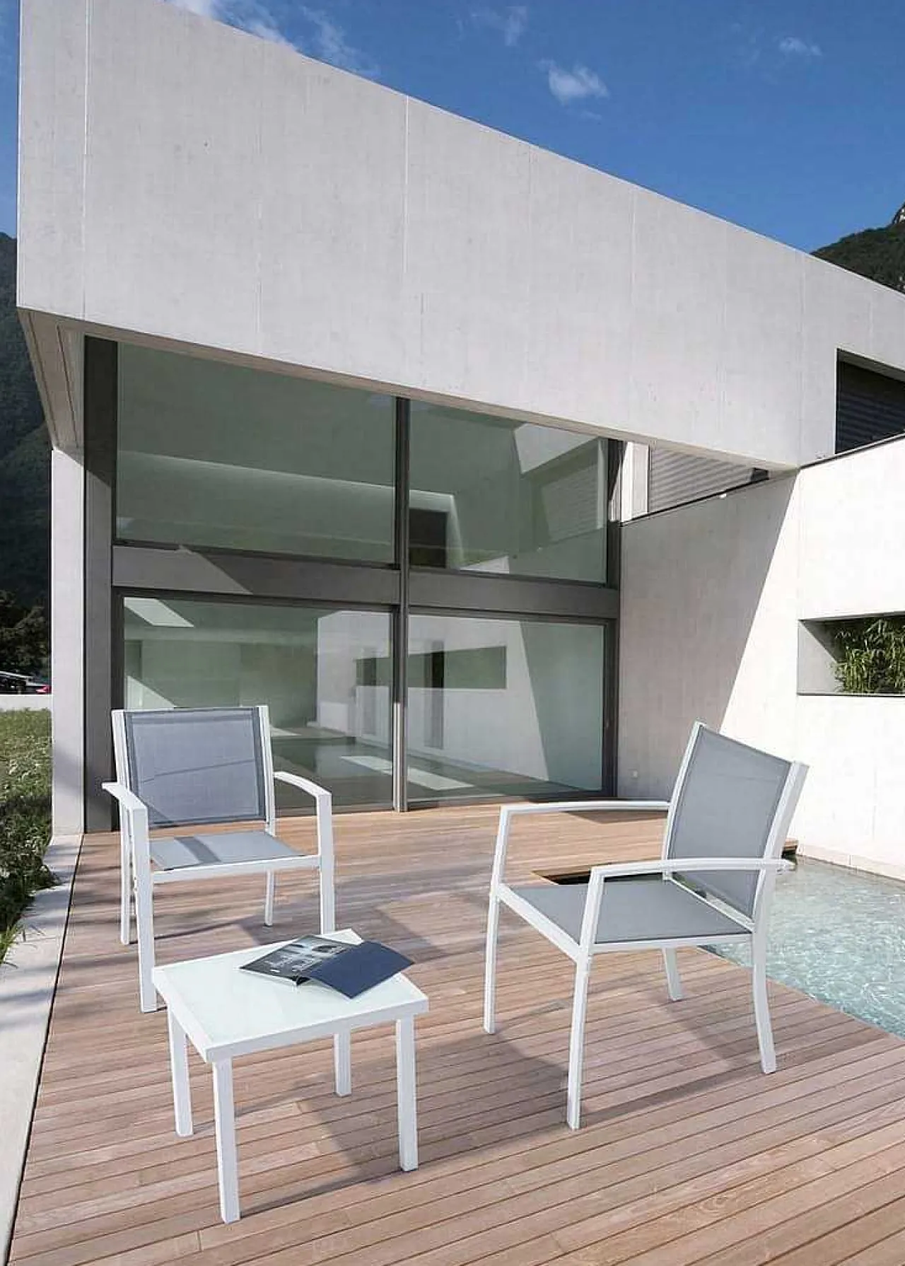 mutoni lifestyle Garten Sitzgruppe Auri Weiss (3-Teilig)> Balkon-Sets