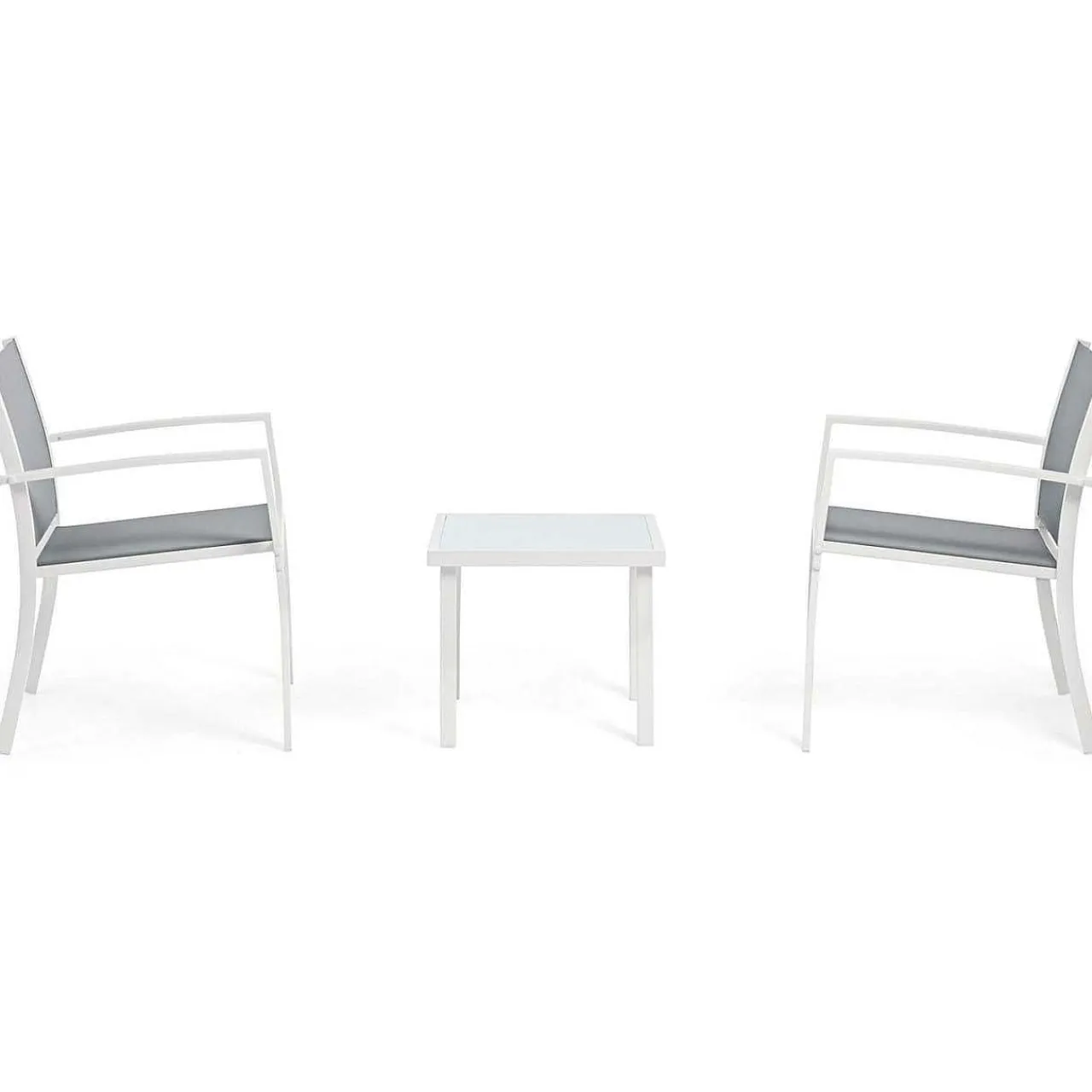 mutoni lifestyle Garten Sitzgruppe Auri Weiss (3-Teilig)> Balkon-Sets
