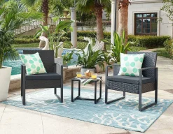 mutoni sweet home Garten Sitzgruppe Dreflic Anthrazit (5-Tlg)><noscript><img width=