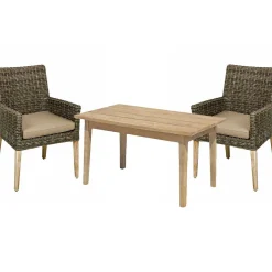 mutoni pleasure Garten Sitzgruppe Norvell Akazie Natur (3-Tlg)> Balkon-Sets