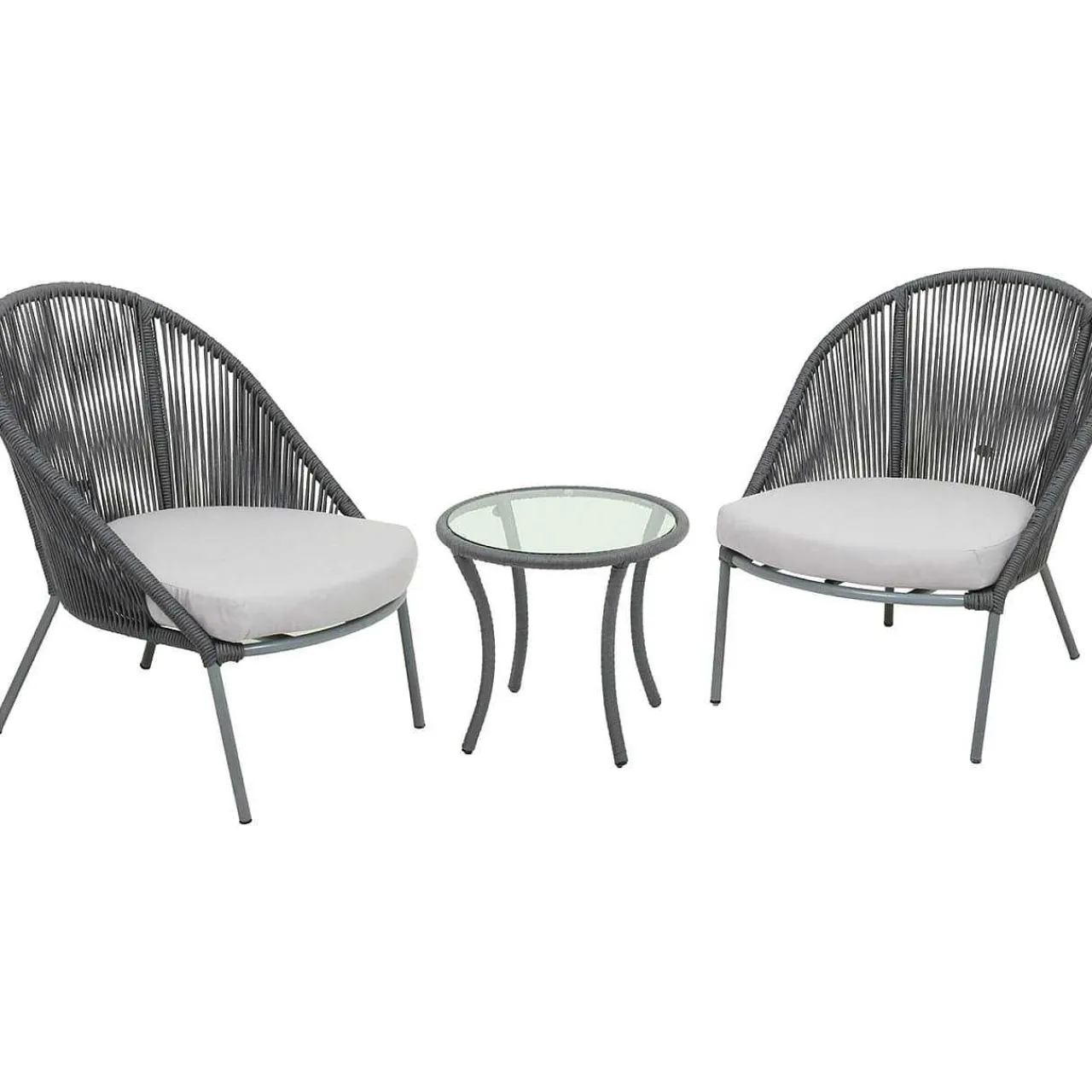 mutoni pleasure Garten Sitzgruppe Piraus Grau> Balkon-Sets