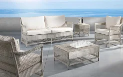 mutoni ethnic Garten Sofa Camille Polyrattan Bianco Wash 172><noscript><img width=