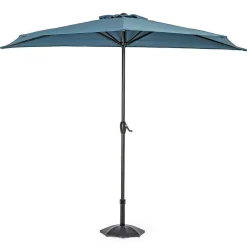 mutoni lifestyle Garten Sonnenschirm Kalife Halbrund Blau> Stockschirme