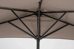 mutoni lifestyle Garten Sonnenschirm Kalife Halbrund Grau><noscript><img width=