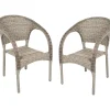 mutoni pleasure Garten Stapelstuhl Bastia Ingwerbraun (2-Er Set)> Stapelstühle